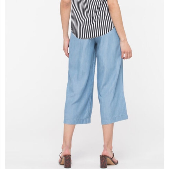 🆕Sz 10,12,14 Paperbag Cropped Wide Leg Pant - Picture 5 of 8